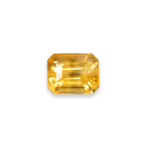 1.10ct Natural Ceylon Yellow Sapphire Emerald Cut - Loose Gemstone