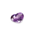 1ct Natural Ceylon Purple Sapphire Heart Cut Unheated - Loose Gemstone