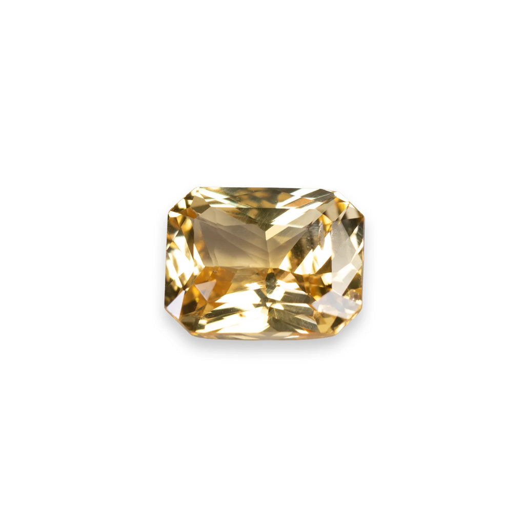3.03ct Natural Ceylon Yellow Sapphire - Radiant Cut - Unheated & Certifed - Loose Gemstones - My Precious Gems