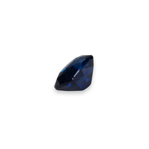 1.09ct Natural Ceylon Blue Sapphire Cushion Cut - Back View
