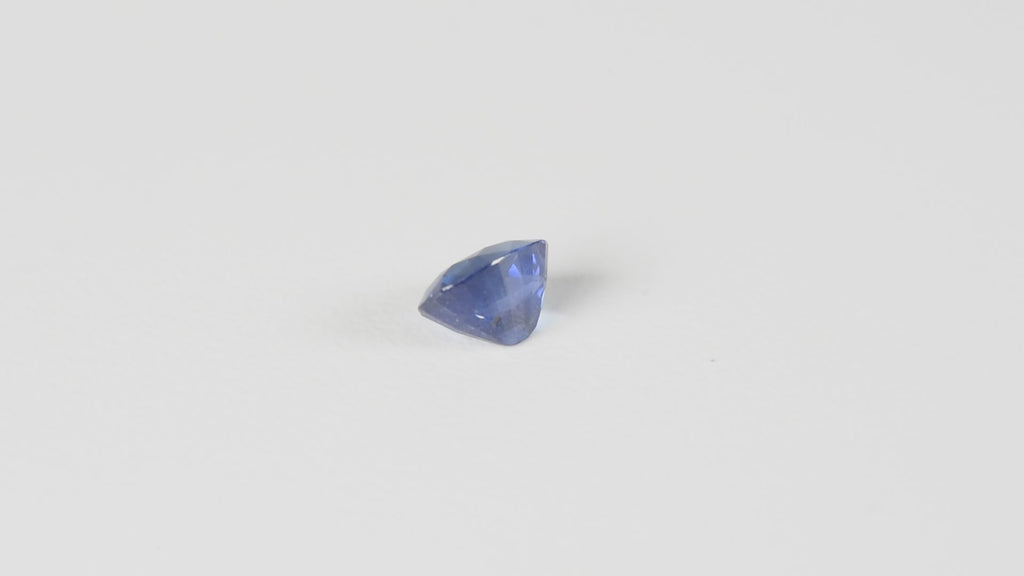 0.79ct Natural Ceylon Blue Sapphire - Oval Cut - Certified