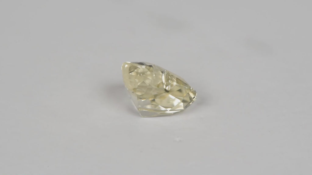 3.17ct Natural Ceylon Yellow Sapphire - Heart Cut - Unheated & Certified