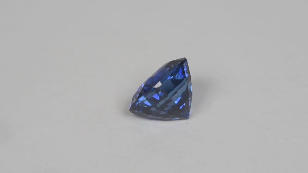 3.06ct Natural Ceylon Blue Sapphire - Cushion Cut - Certified