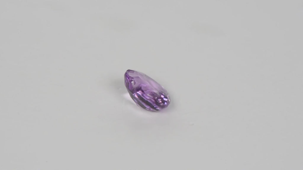 1.00ct Natural Purple Sapphire - Heart Cut - Unheated & Certified