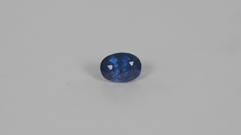 0.93ct Natural Ceylon Blue Sapphire - Oval Cut - Certified