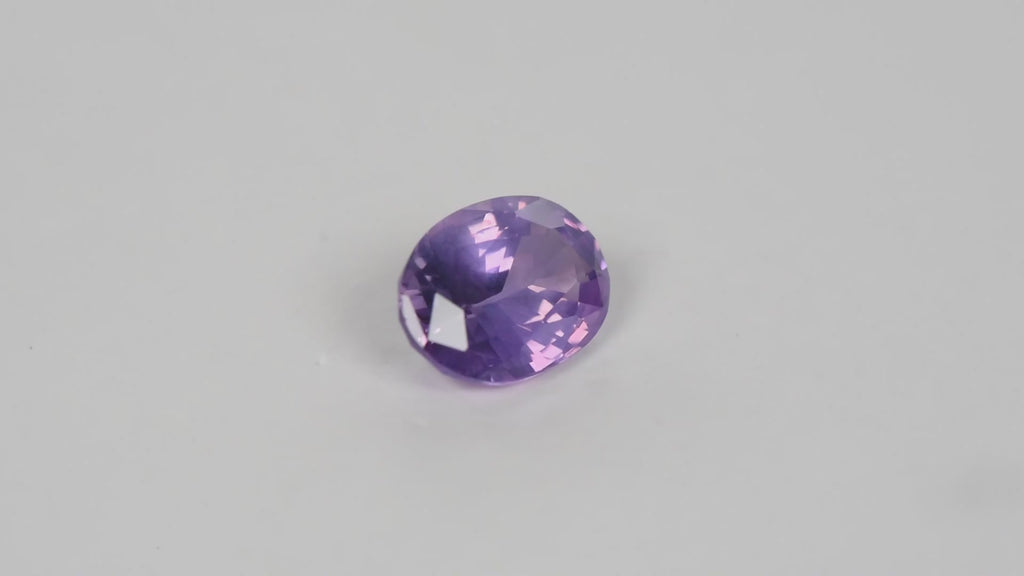 2.01ct Natural Ceylon Purple Pink Sapphire - Oval Cut - Certified