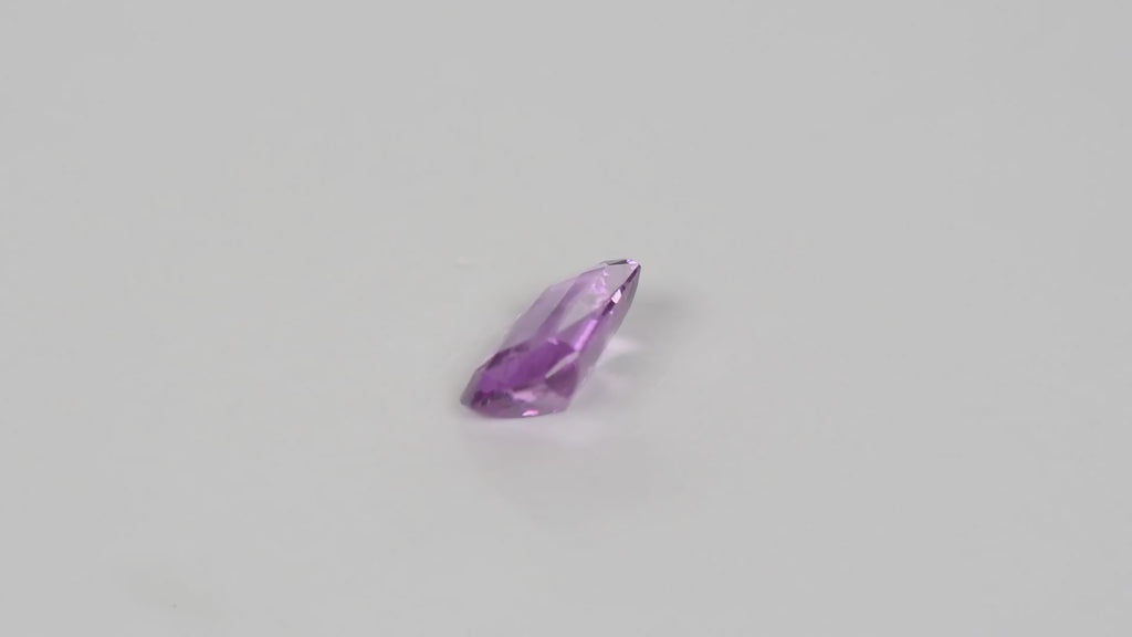 1.04ct Natural Ceylon Pink Sapphire - Rectangle Cut - Unheated & Certified