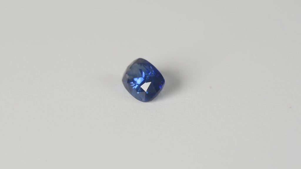 1.9ct Natural Ceylon Blue Sapphire - Cushion Cut - Certified